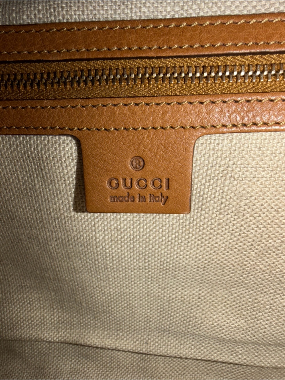 GUCCI Leather Marrakech Tassel Clutch - Tan - Picture 9 of 16